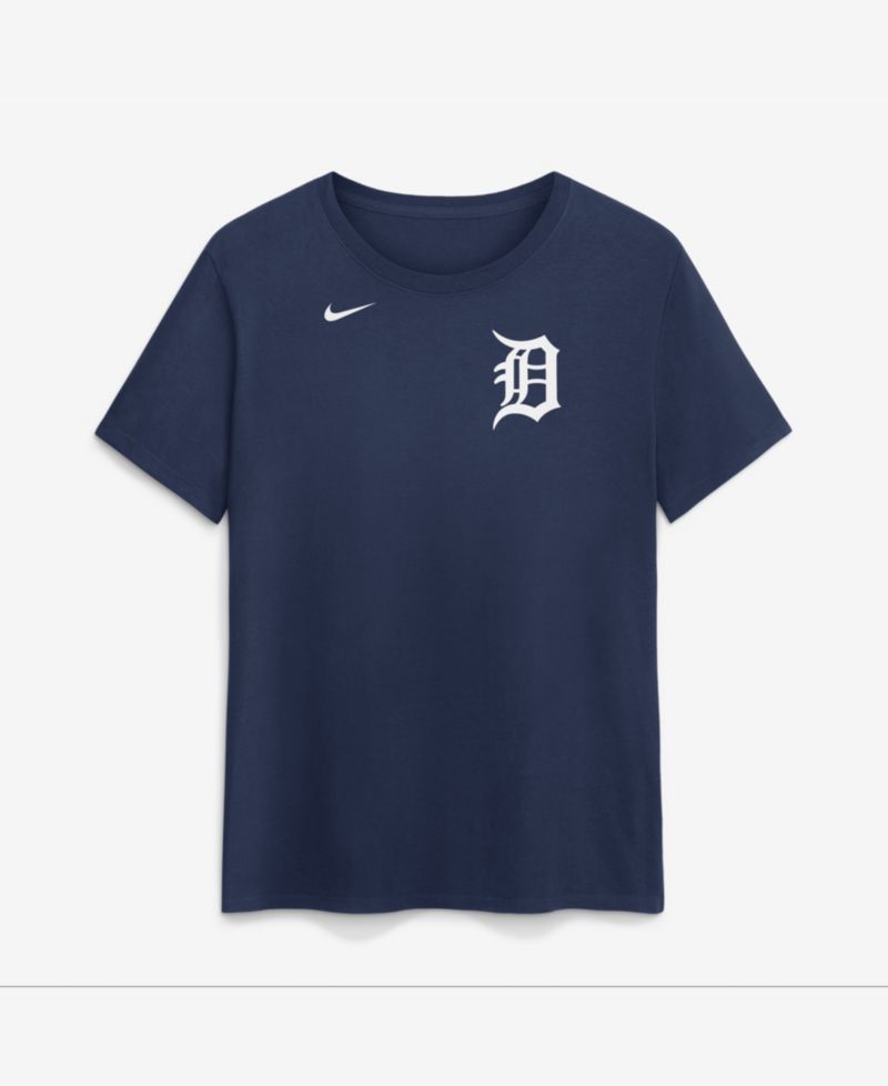 Women's Max Clark Navy Detroit Tigers Name Number T-Shirt