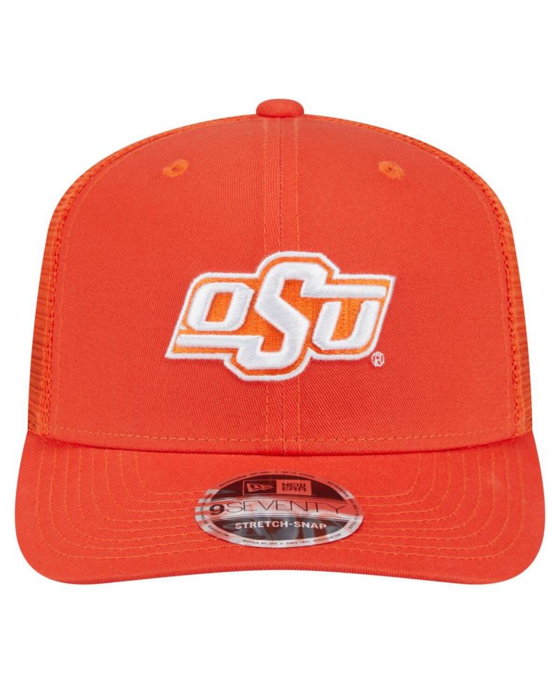 Men's Orange Oklahoma State Cowboys Primary 9SEVENTY Trucker Stretch-Snap Hat
