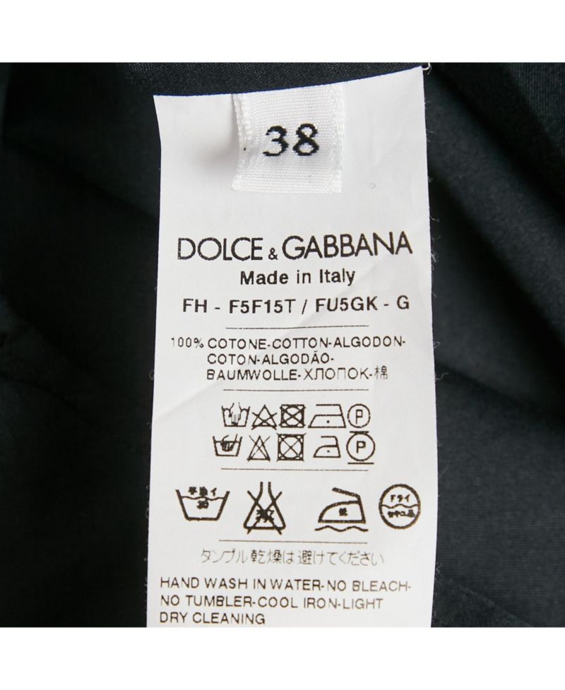 Women's Pre-Owned Dolce and Gabbana Black Cotton Oversize Tunic