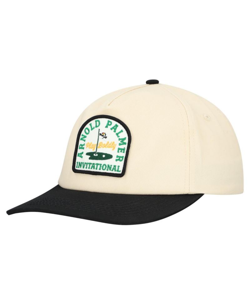 Men's and Women's Cream Arnold Palmer Invitational Five-Panel Snapback Hat