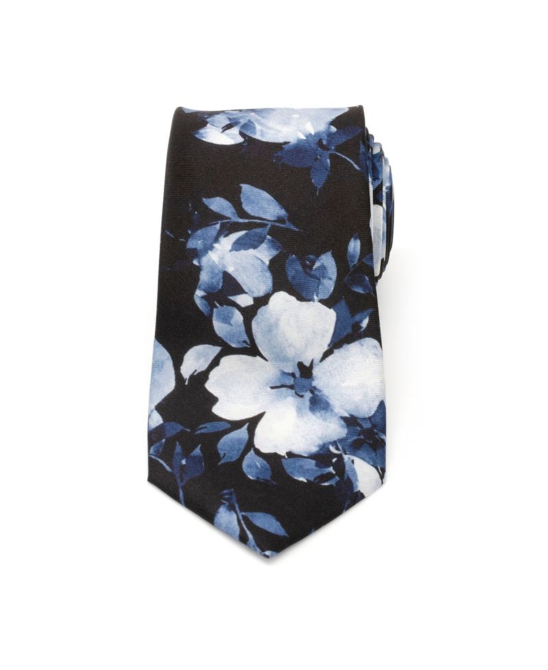 Men's Painted Floral Silk Tie