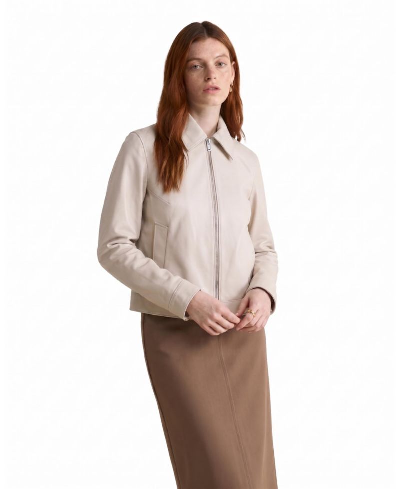 Women's Chloe Leather Jacket, Created for Macy's