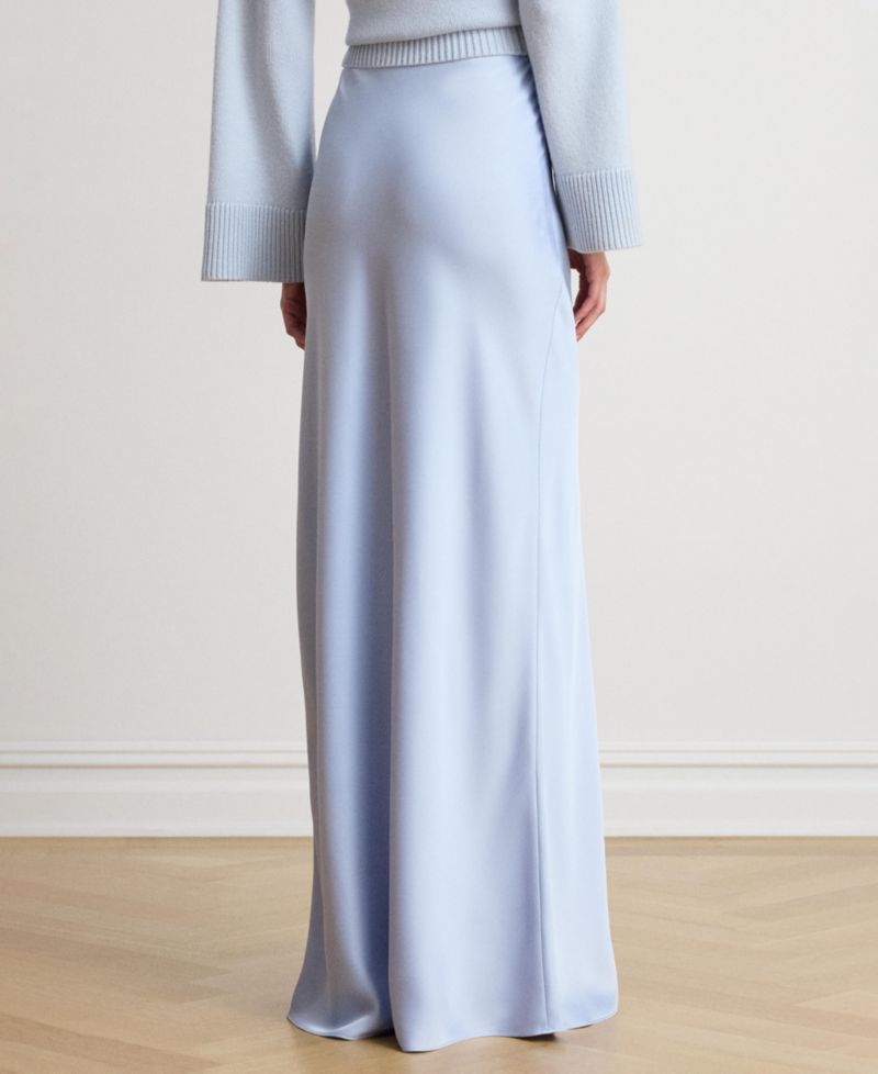 Women's Satin Charmeuse Maxi Skirt