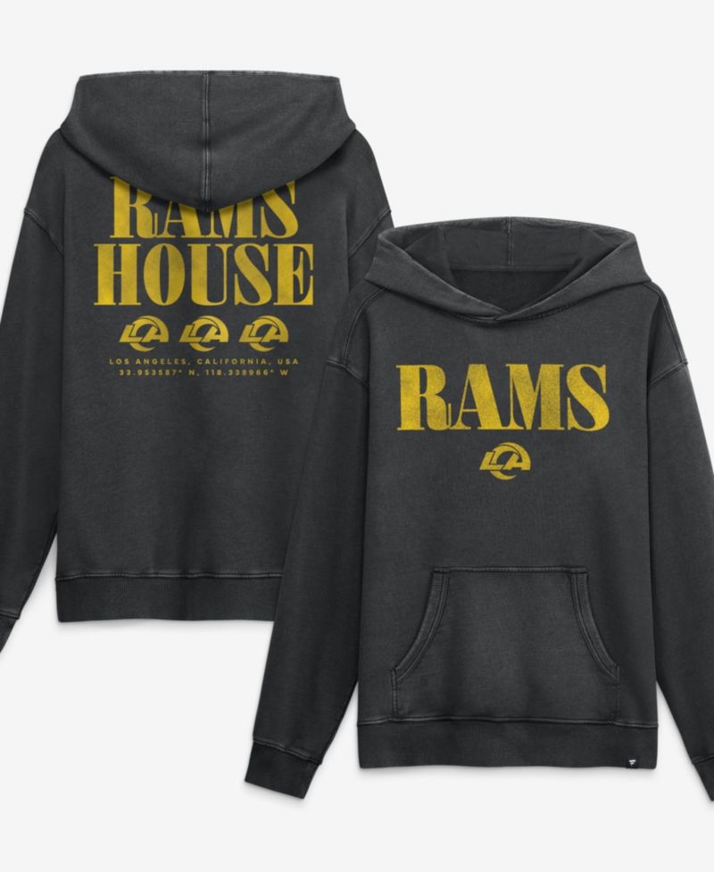 Men's Black Los Angeles Rams Relaxed Intense Rivalry French Terry Hoodie
