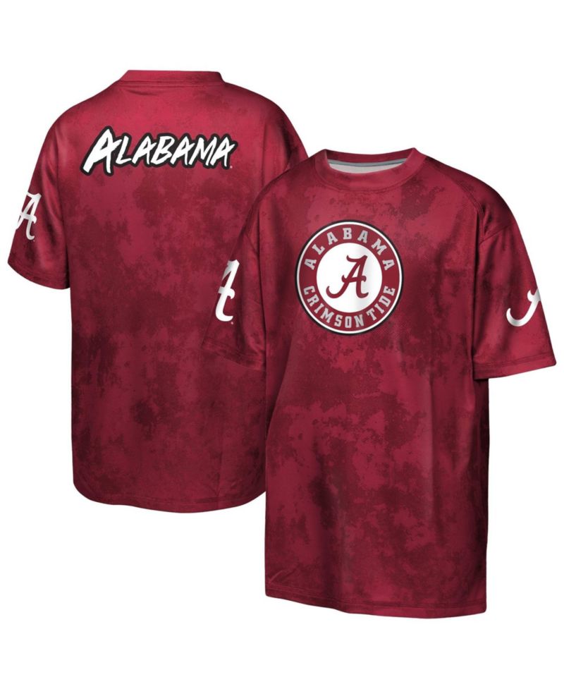 Big Boys and Girls Crimson Alabama Crimson Tide Off-Side Sublimated T-Shirt