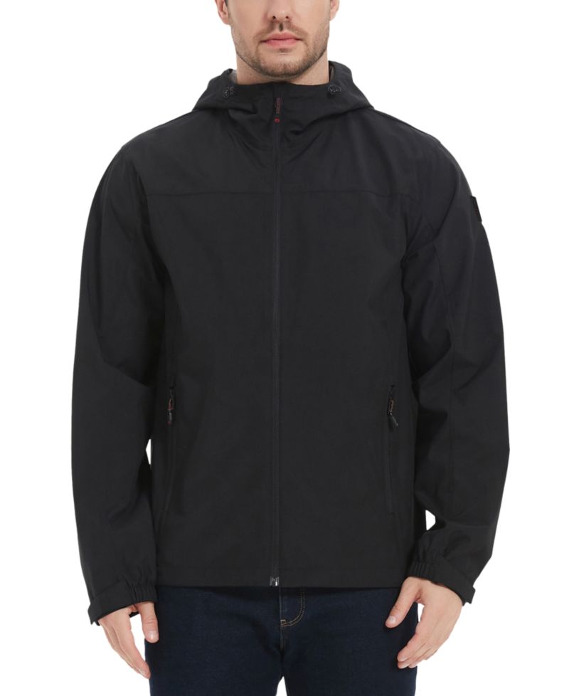 Men's All-Season Lightweight Stretch Hooded Rain Jacket