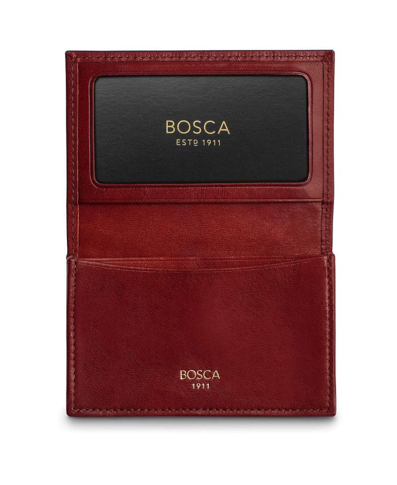 Men's Nappa Vitello Full Gusset 2 Pocket Card Case with ID