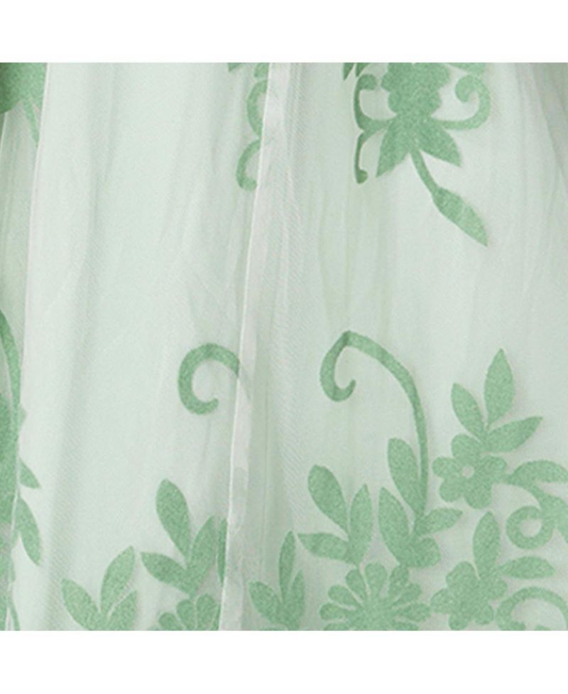 Women's Plunge Neck Embroidered Maxi Dress