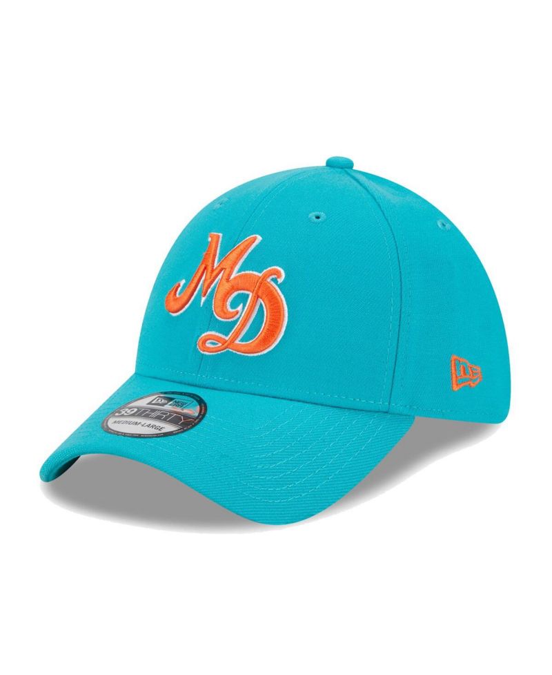 Men's Aqua Miami Dolphins City Originals 39THIRTY Flex Hat