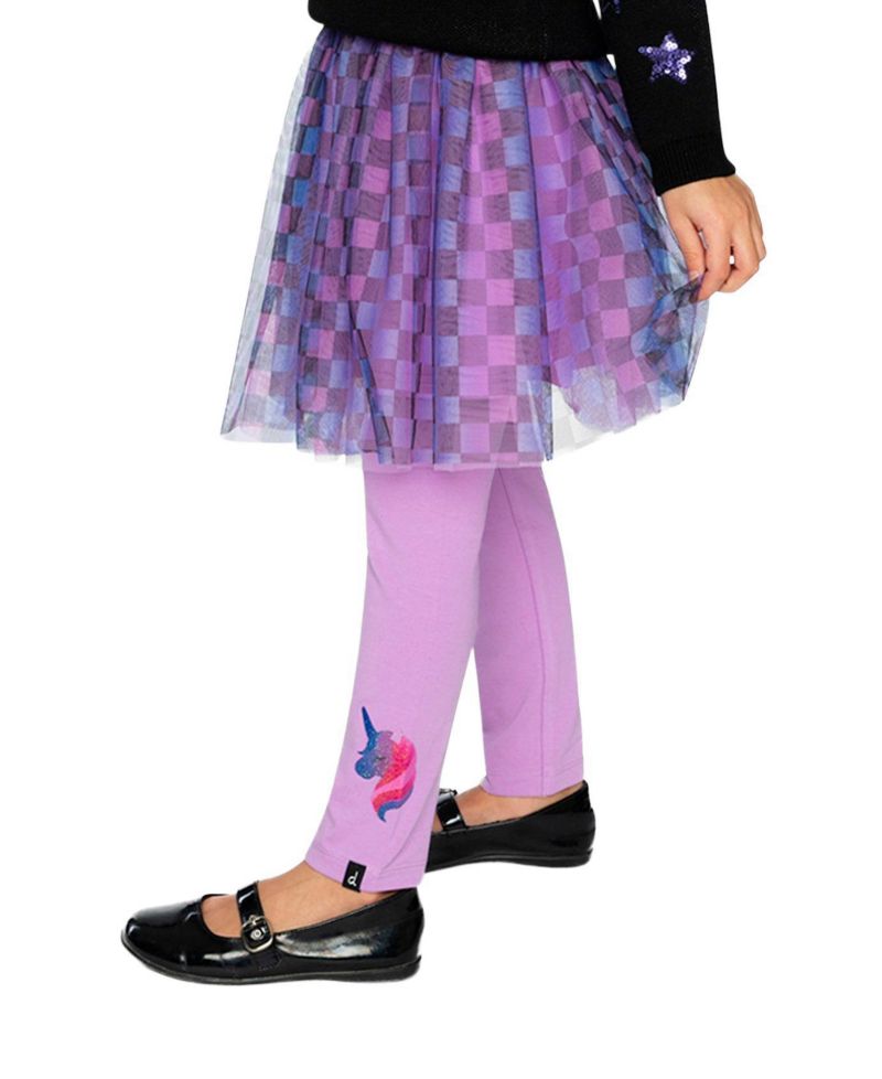 Little and Big Girl (6 - 12) Cotton Jersey Leggings Pant