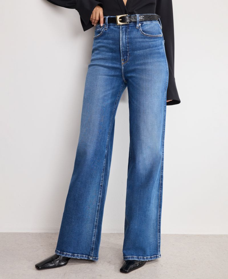 Women's Soft Tech Good Skate Wide Leg Jeans, Regular & Plus Size