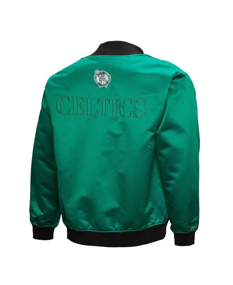 Men's Kelly Green Boston Celtics Hardwood Classics Team OG 3.0 Lightweight Satin Full-Snap Jacket