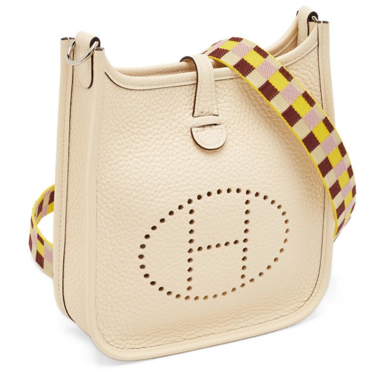 Pre-Owned HERMES Evelyne Nata Taurillon Clemence Leather Shoulder Bag