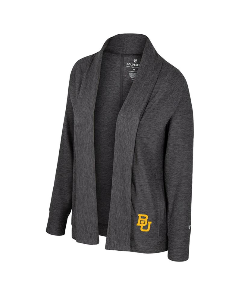 Women's Charcoal Baylor Bears Dash Cardigan Sweater