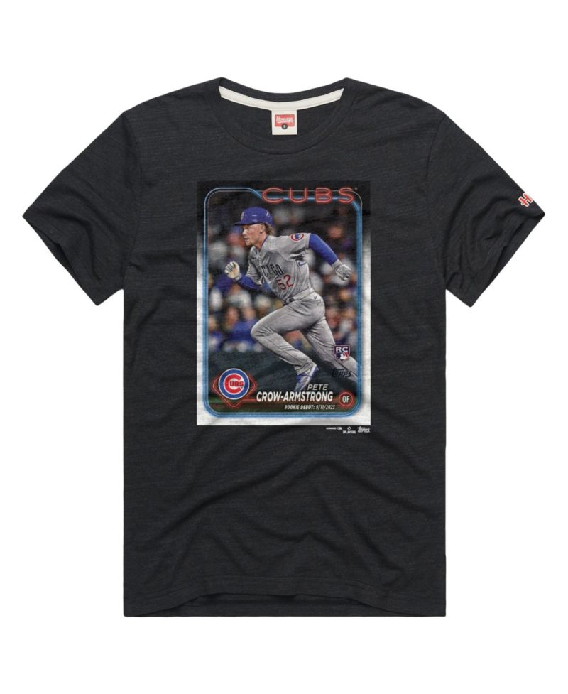 Men's Chicago Cubs Pete Crow-Armstrong Tri-Blend Relaxed-Fit T-Shirt