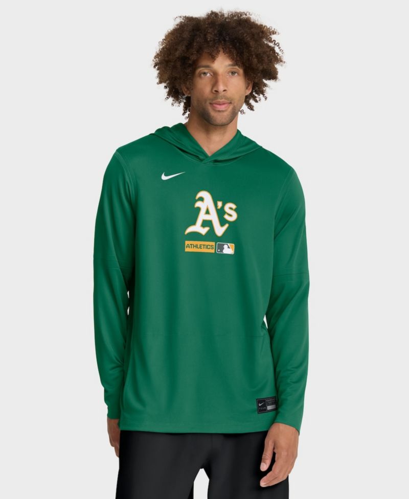 Men's Kelly Green Athletics Authentic Collection Dri-FIT Long Sleeve Hoodie