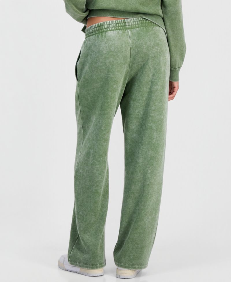 Juniors' Sweet Flowers Fleece Sweatpants