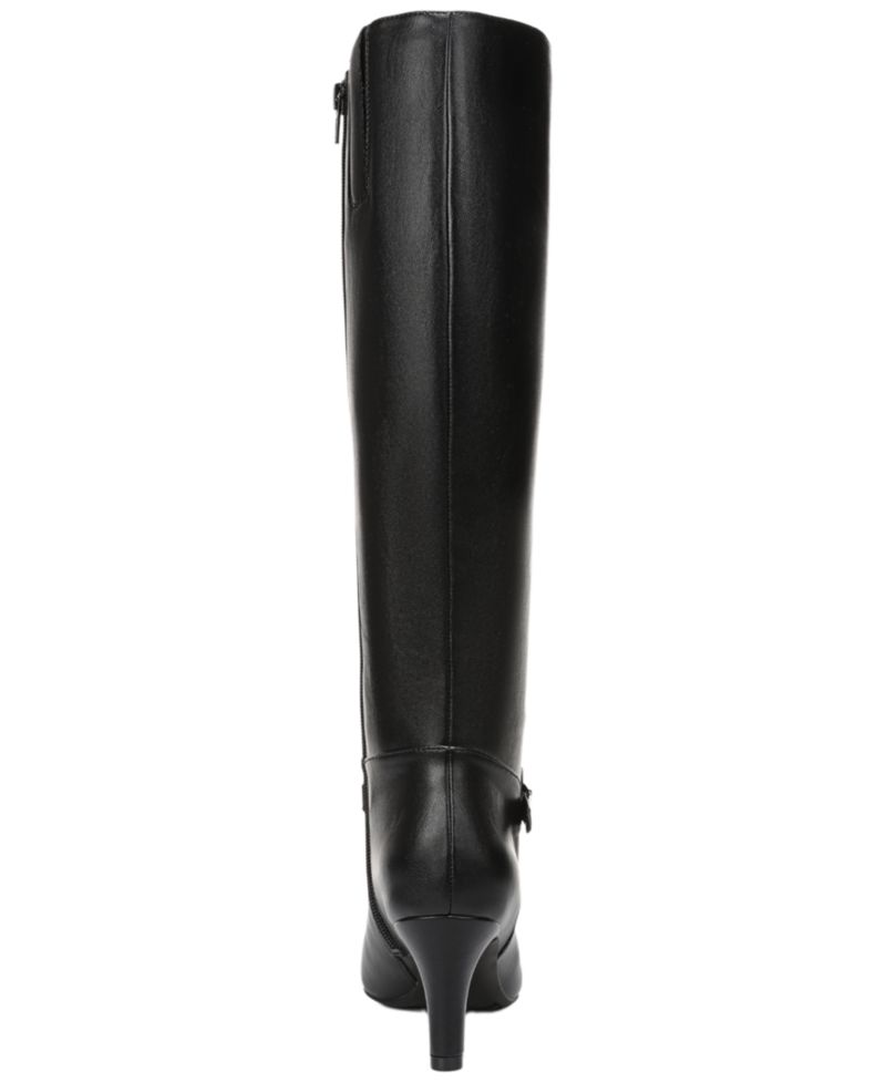 Women's Glenore Zip Wide Calf Tall Almond Toe Boots