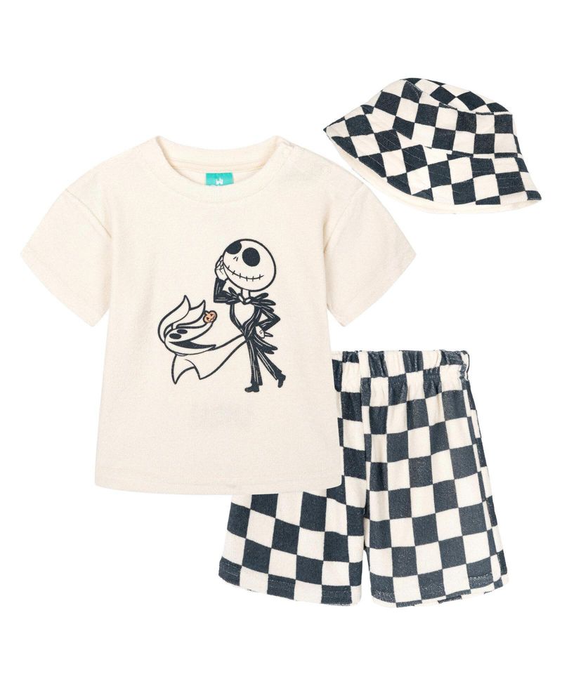Baby Boys' ( new born to 24 M ) Winnie the Pooh T-Shirt Shorts and Bucket Hat Set