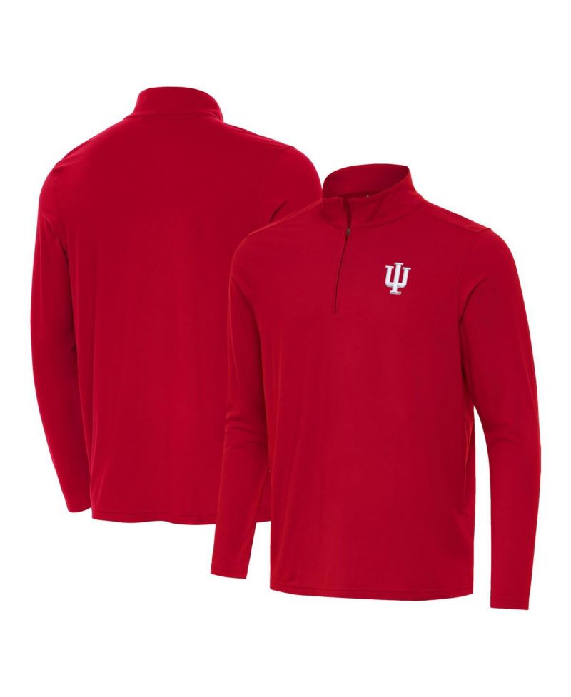 Men's Crimson Indiana Hoosiers Intent Quarter-Zip Top