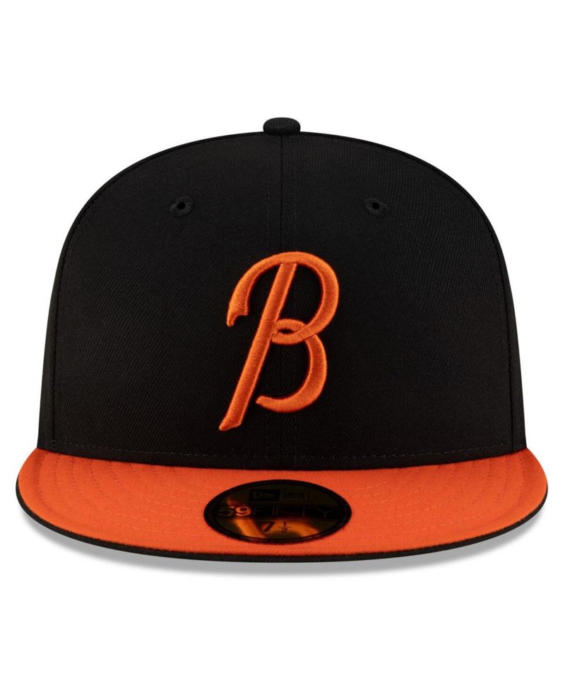 Men's Black/Orange Baltimore Orioles Authentic Collection 59FIFTY Fitted Hat