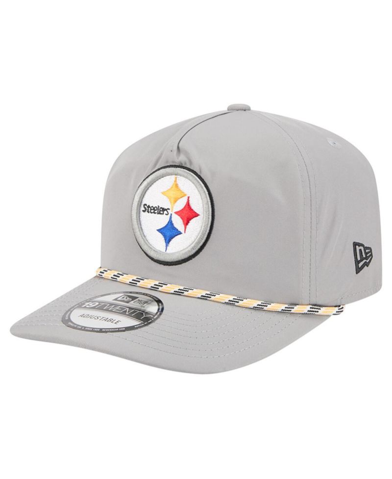 Men's Gray Pittsburgh Steelers Rope 19TWENTY Hat