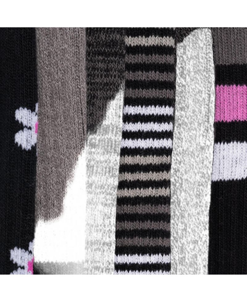 Women's 6 Pair Pack Compression Knee High Cotton Socks
