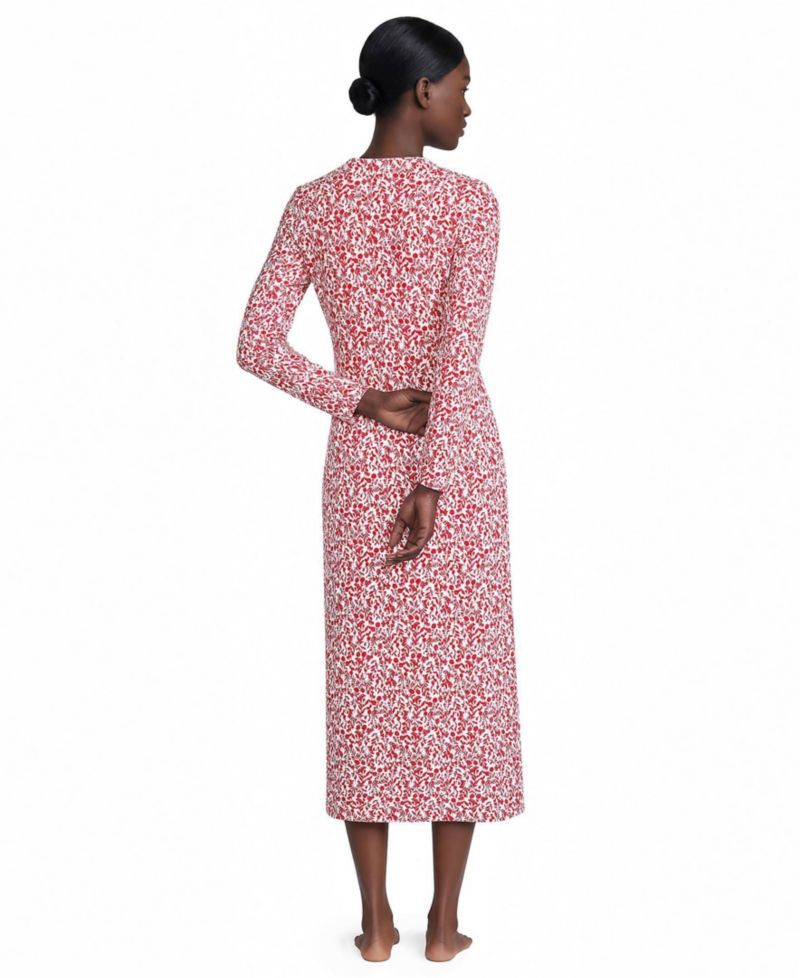 Women's Cotton Long Sleeve Midcalf Nightgown