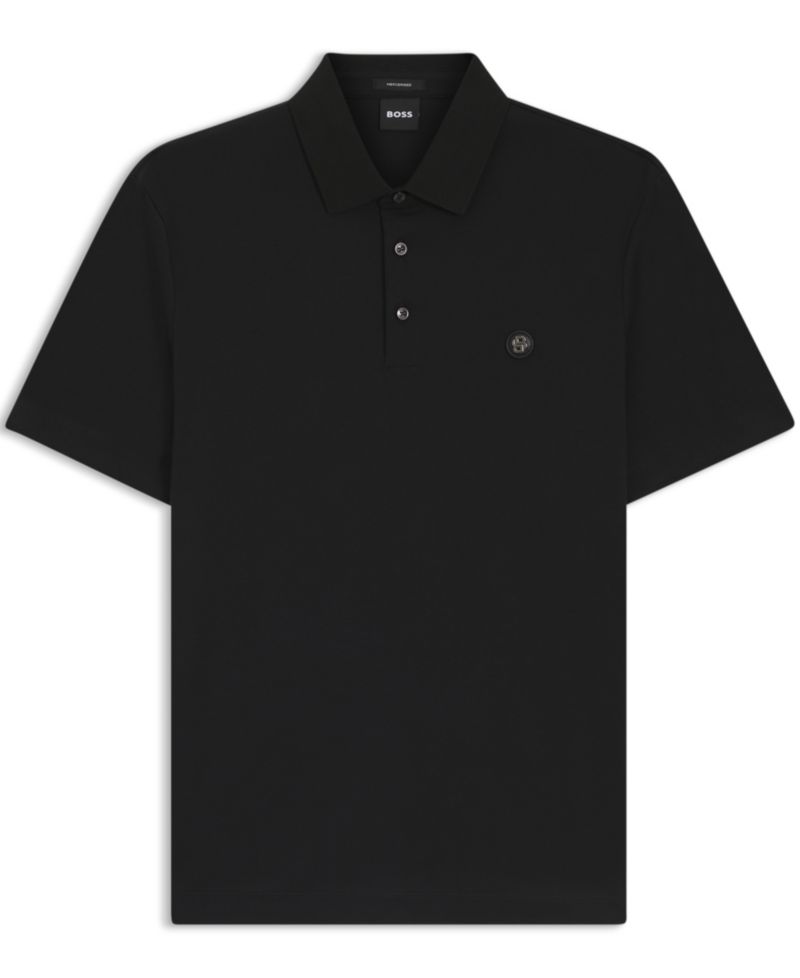 Men's Mercerised Cotton Monogram Regular-Fit Polo Shirt