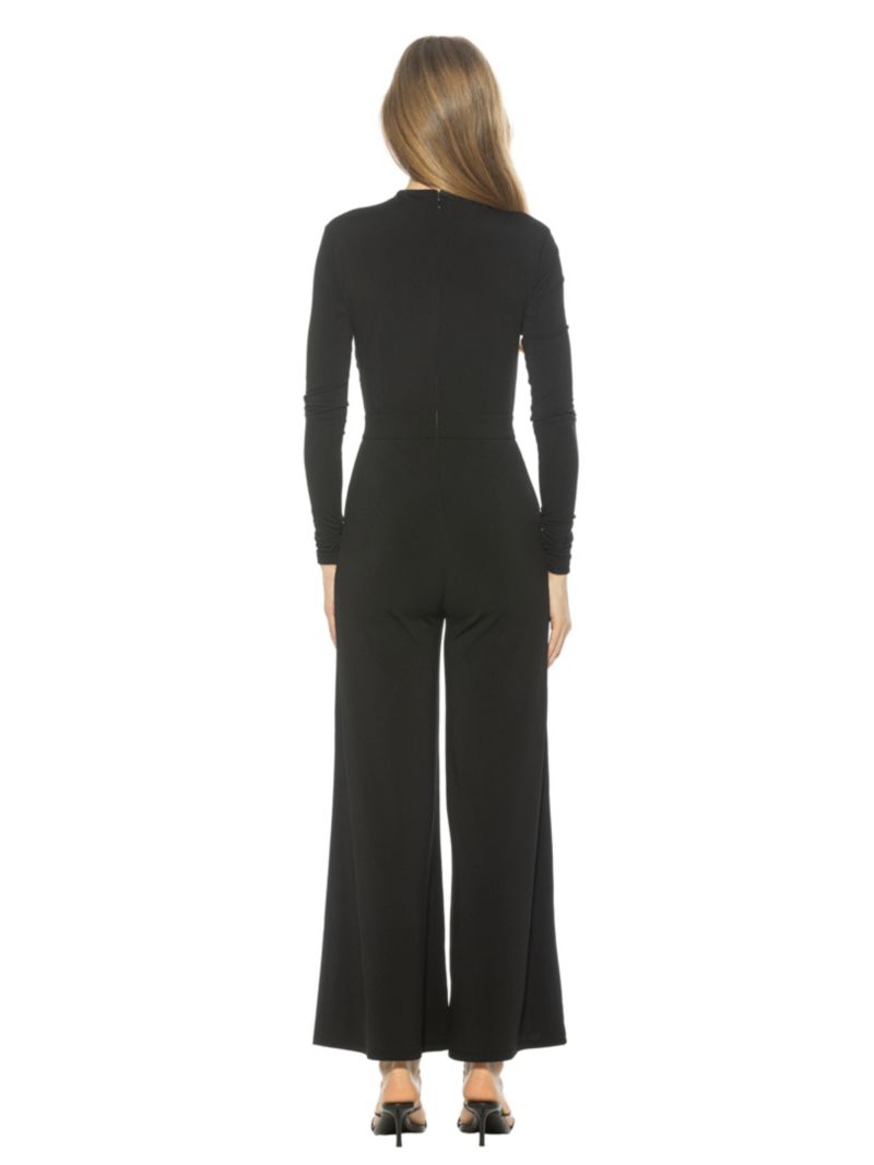 Women's Yael Long Sleeve Ruched Top Jumpsuit
