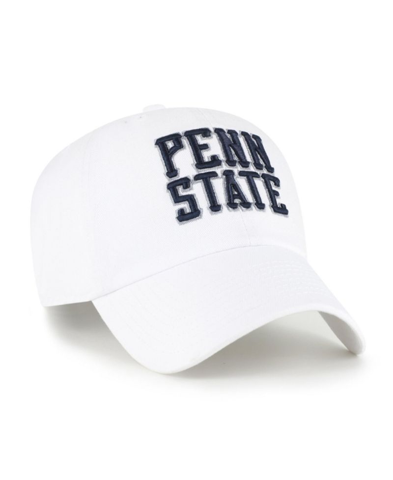 Men's '47 White Penn State Nittany Lions Vault Clean Up Adjustable Hat