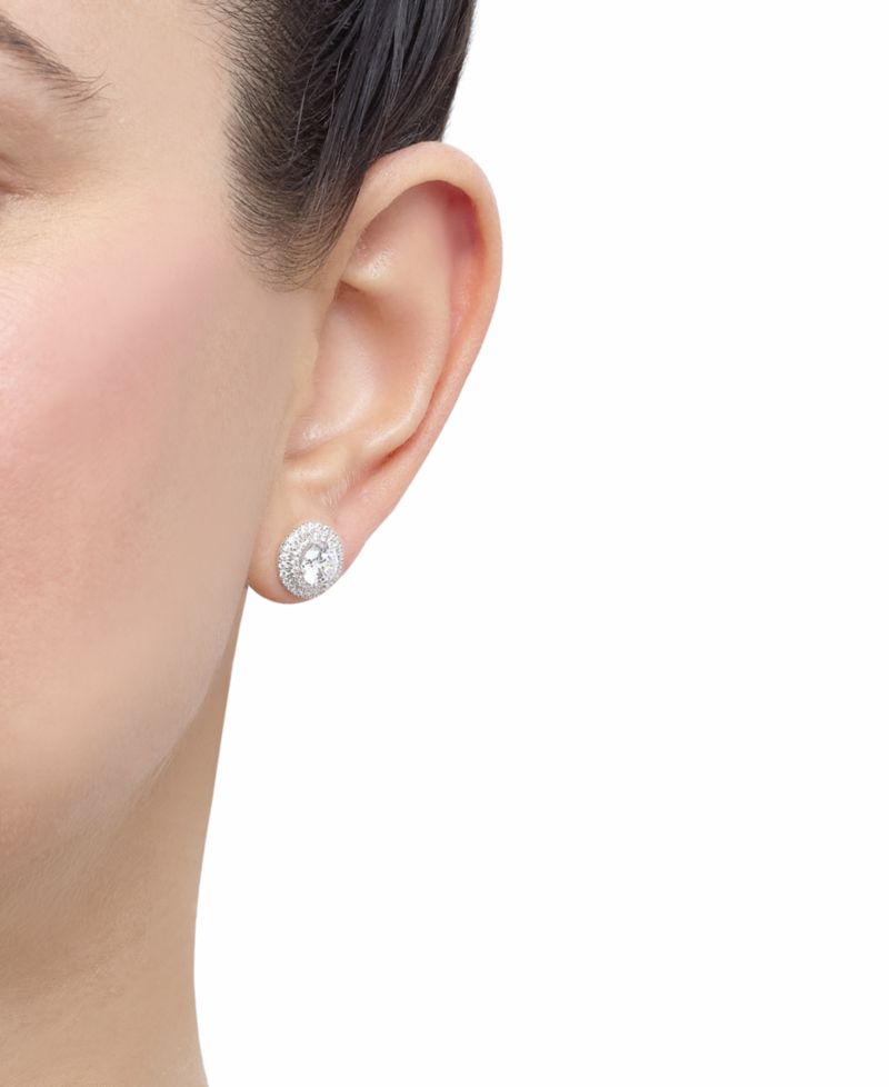 Lab Grown Diamond Double Halo Earrings (2 ct. t.w.) in 14k White or Yellow Gold