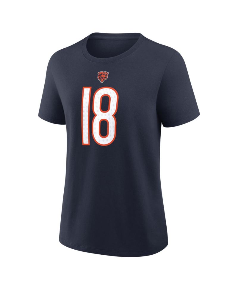 Women's Caleb Williams Navy Chicago Bears Player Name & Number T-Shirt