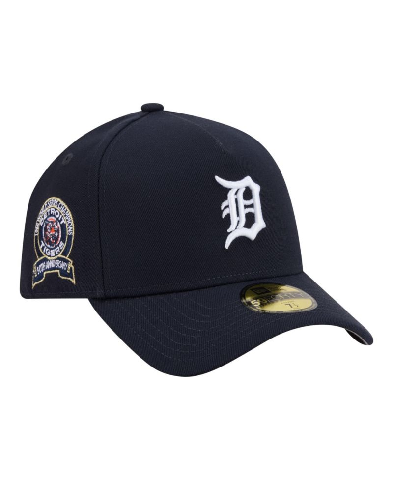 Men's Navy Detroit Tigers A-Frame 59FORTY Fitted Hat