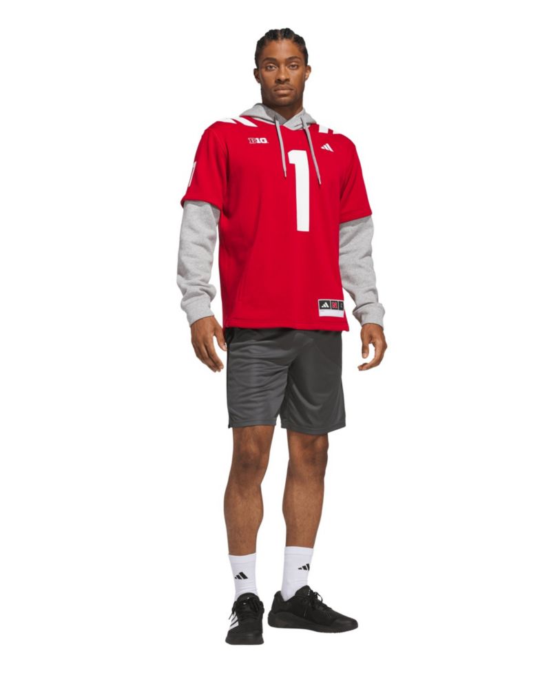 Men's 1 Scarlet Nebraska Huskers Home Hoodie