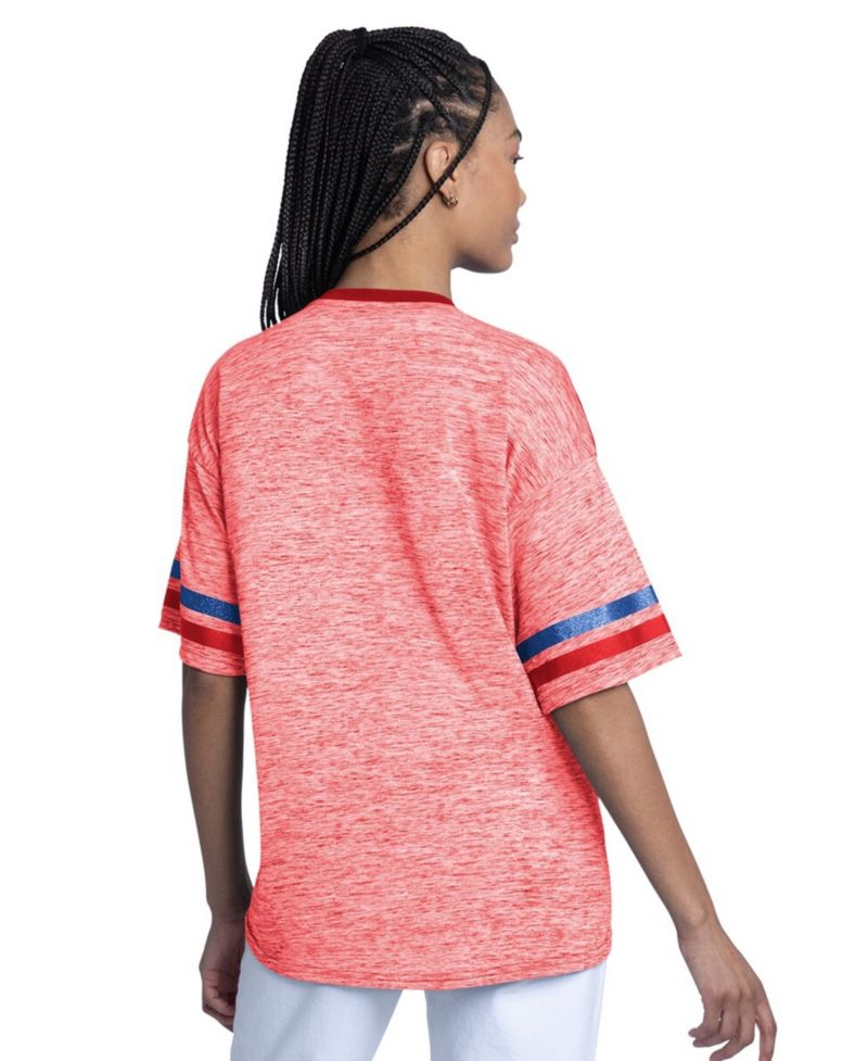 Women's Red Philadelphia Phillies Off-Season Oversized Top