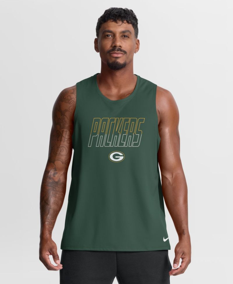 Men's Green Bay Packers Kickoff Miler Dri-FIT Tank&iquest; Top