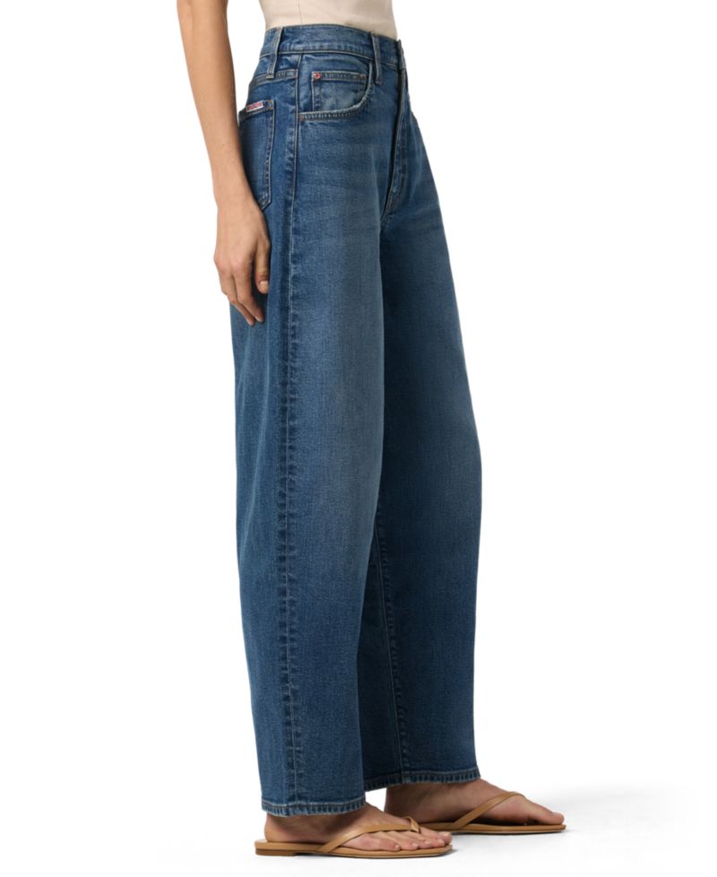 Women's High-Rise Wide-Leg Barrel-Leg Jeans