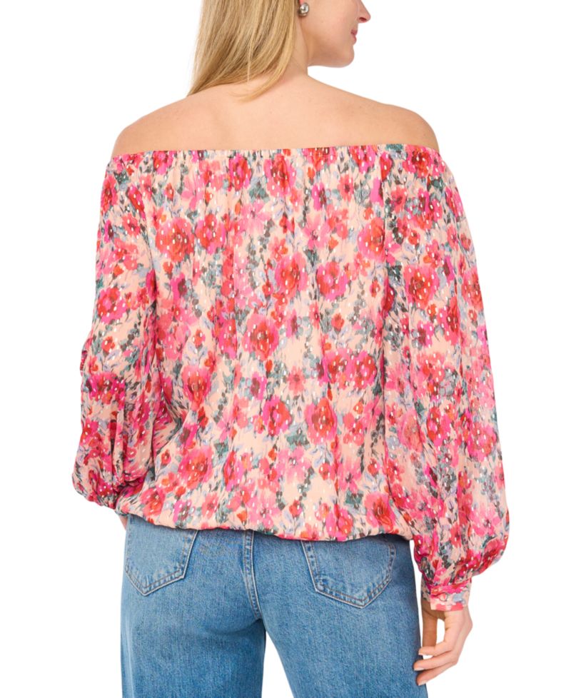 Women's Off-The-Shoulder Tie-Front Top