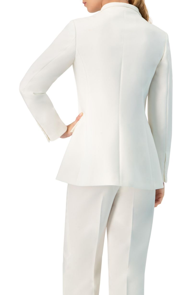 Women's No Lapel Single-Button Blazer