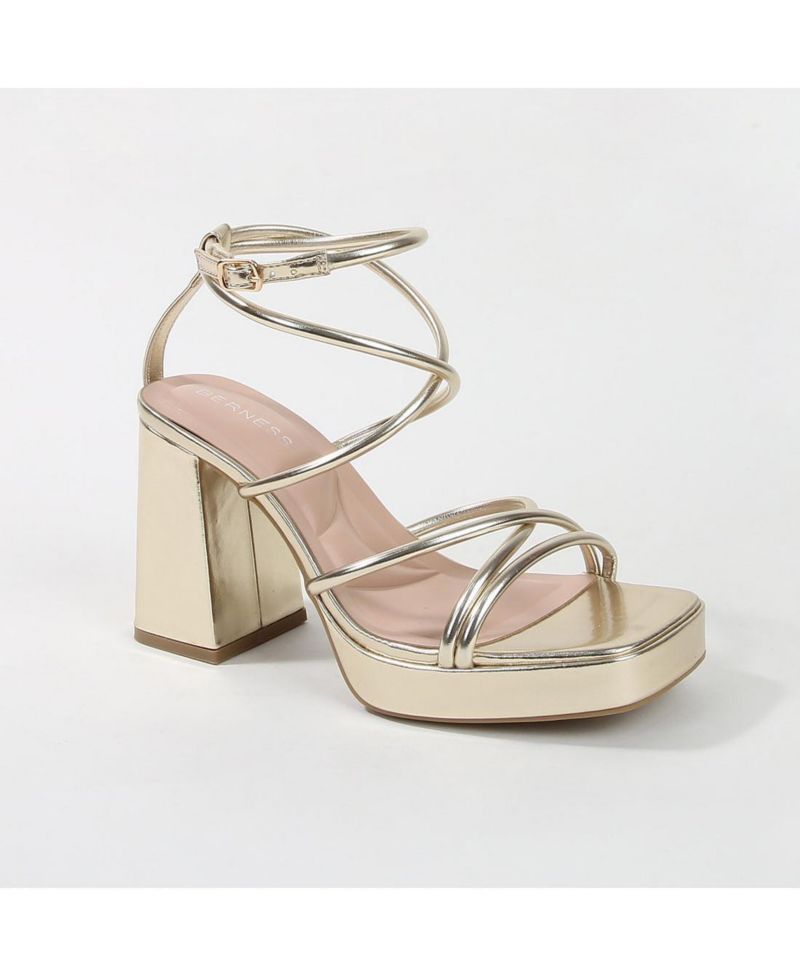 Aggie Strappy Platform Heels
