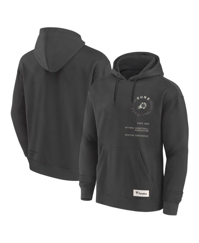 Men's Gray Phoenix Suns Future Ground Info Elements Premium Pullover Hoodie