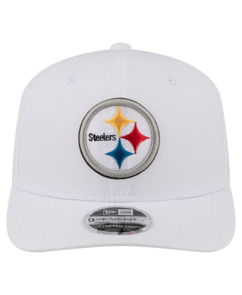 Men's White Pittsburgh Steelers Name Plate 9SEVENTY Adjustable Hat