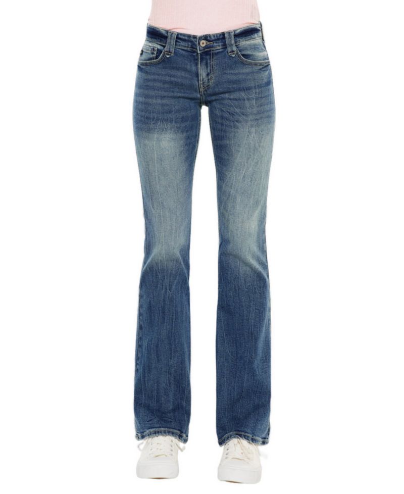 Juniors' Jewel Low-Rise Bootcut Jeans