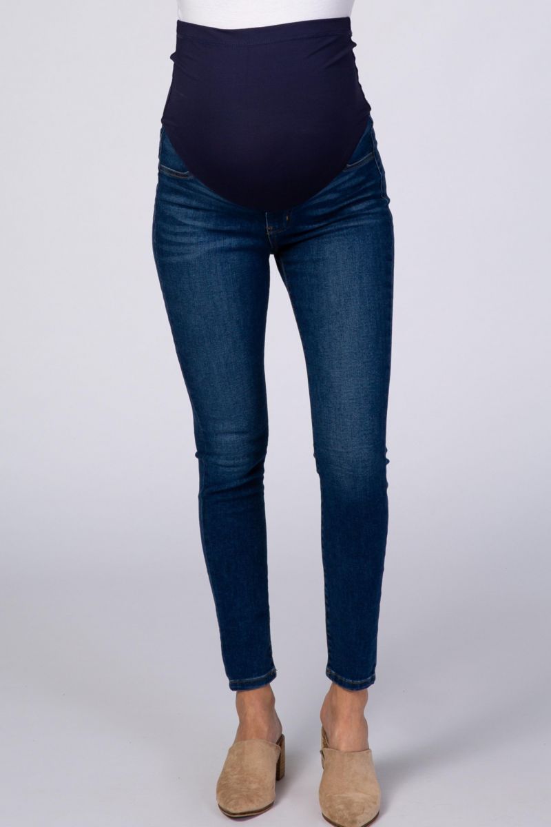 Women's Navy Blue Skinny Jeans