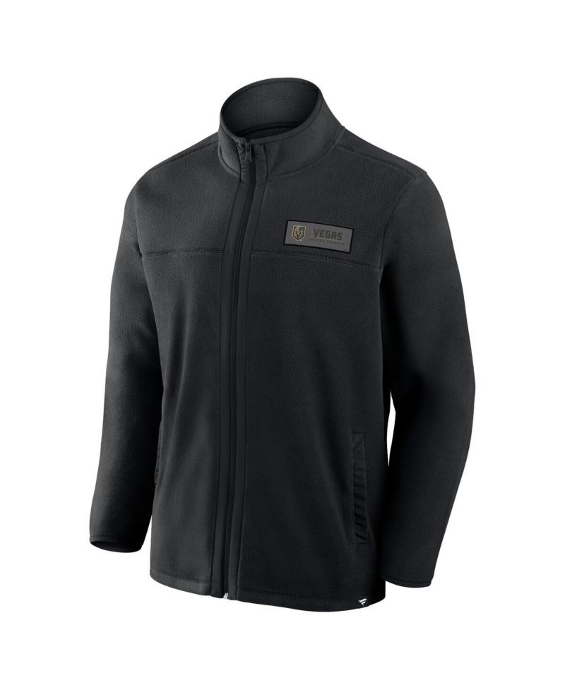 Men's Black Vegas Golden Knights Home Ice Fleece Full-Zip Jacket