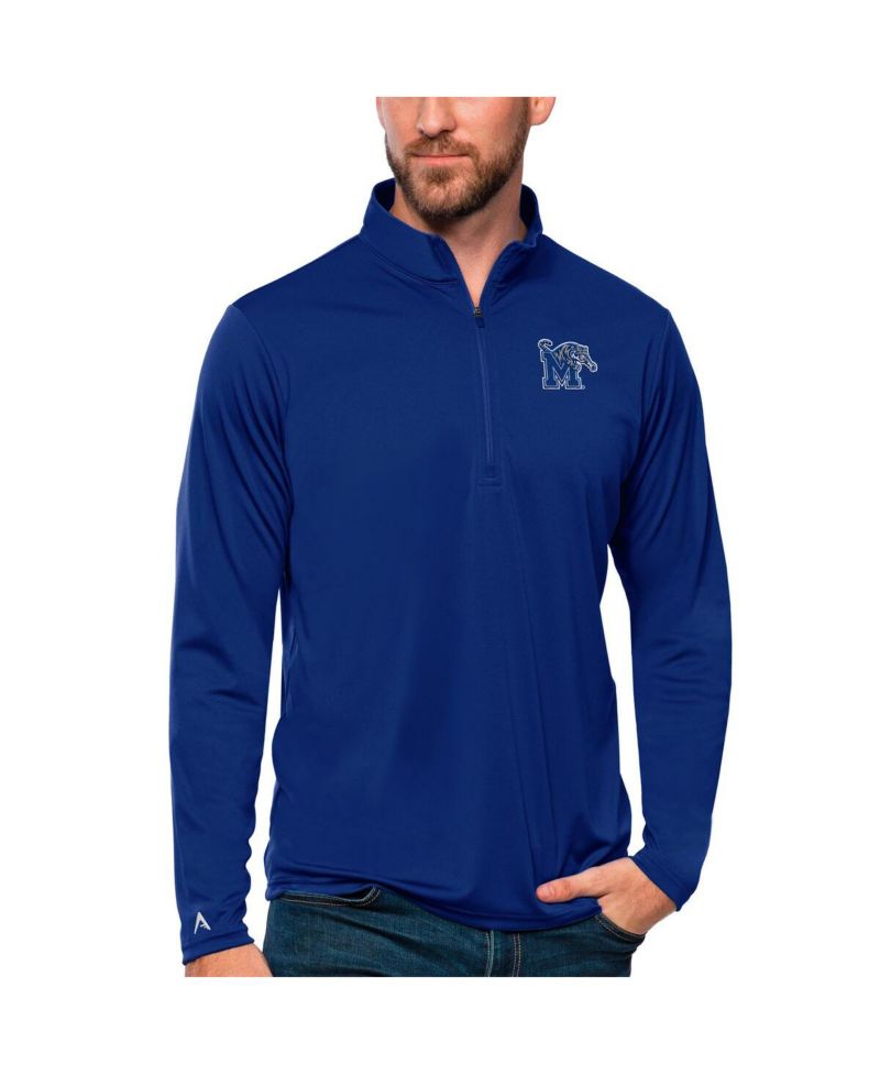 Men's Royal Memphis Tigers Tribute Quarter-Zip Top