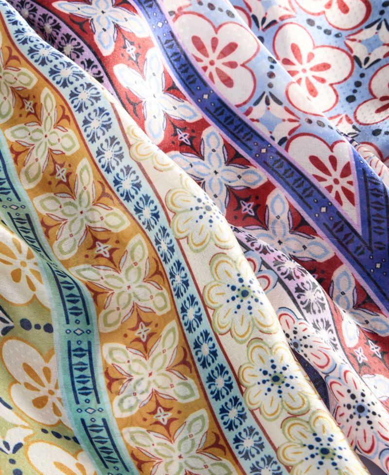 Multi-Pattern Triangle Scarf