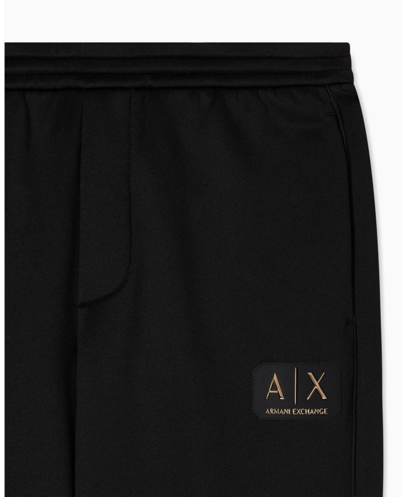 Men's Black and Gold Sweatpants