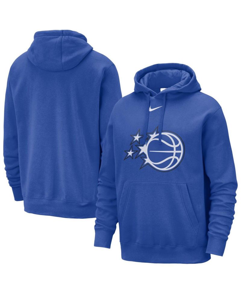 Men's Blue Orlando Magic Essential Logo Club Pullover Hoodie
